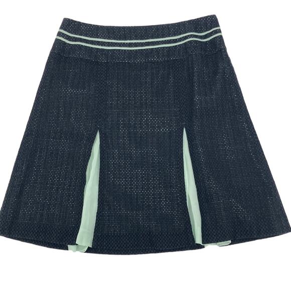 Min.imal Womens Black Green A-line Holiday Skirt Size 12 - Picture 1 of 13